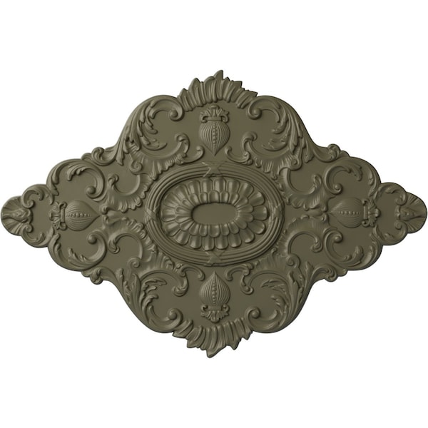 Ekena Millwork Ashford Ceiling Medallion, Hand-Painted Spartan Stone, 42 3/4"W x 28 7/8"H x 1"P CM42X28ASSSF - main